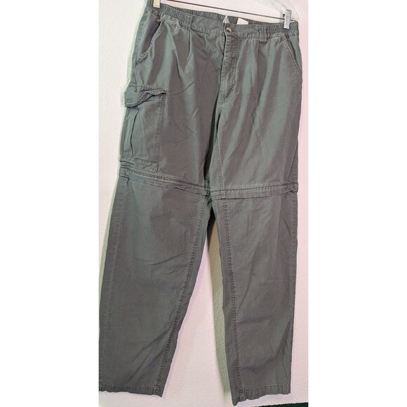 Columbia Women's Convertible Cargo Zip Off Pants Size L Large (32x31) Gray (819m - Picture 1 of 3